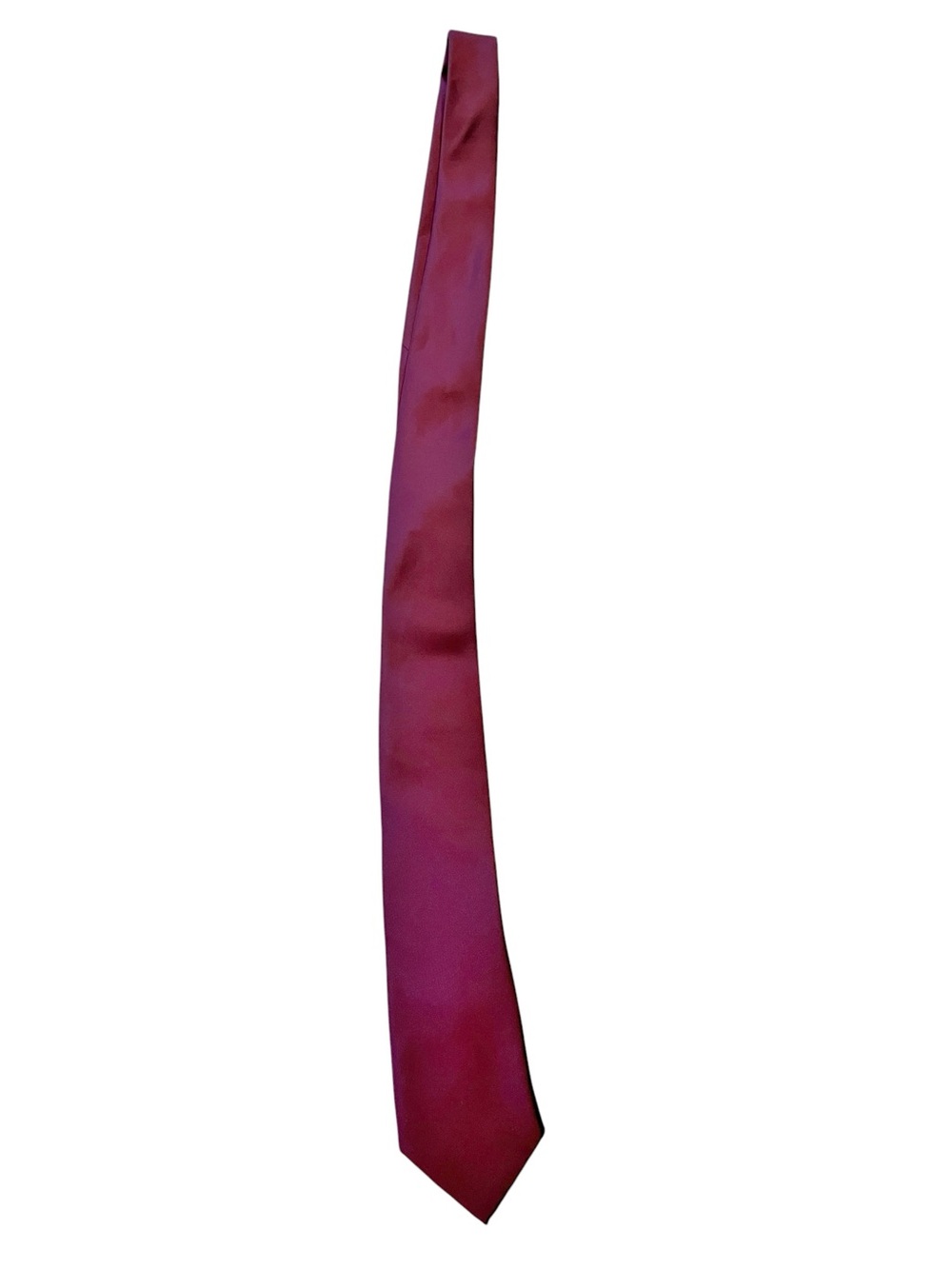 Michael Kors Solid Burgundy Men's Tie - Picture 2 of 7